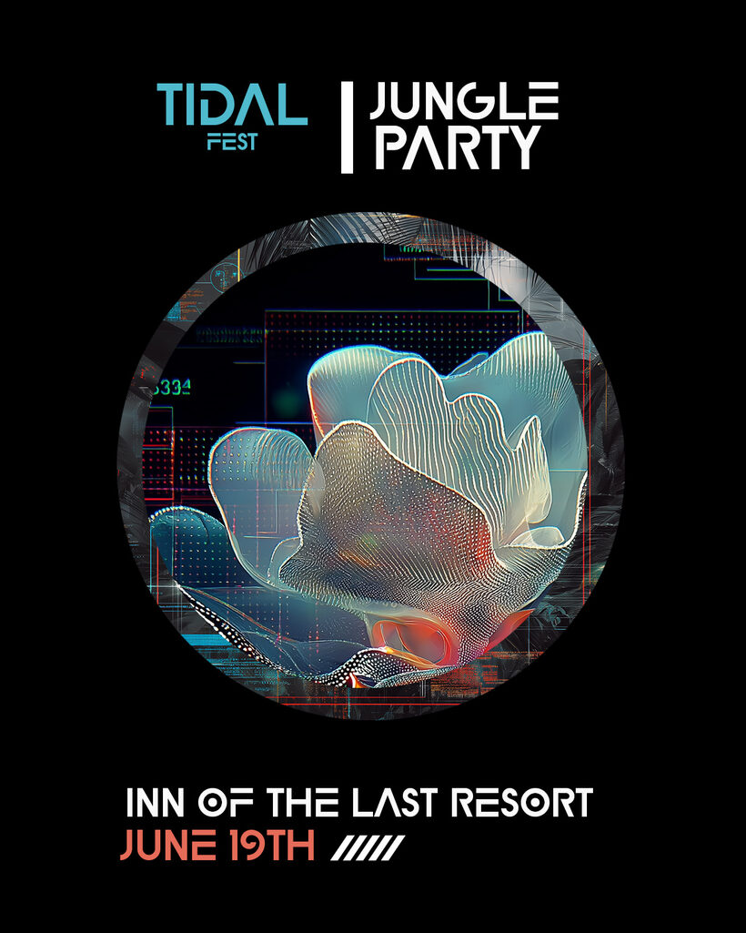 Tidal Fest Jungle Party flyer — June 19